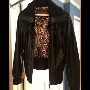 Faux leather jacket
